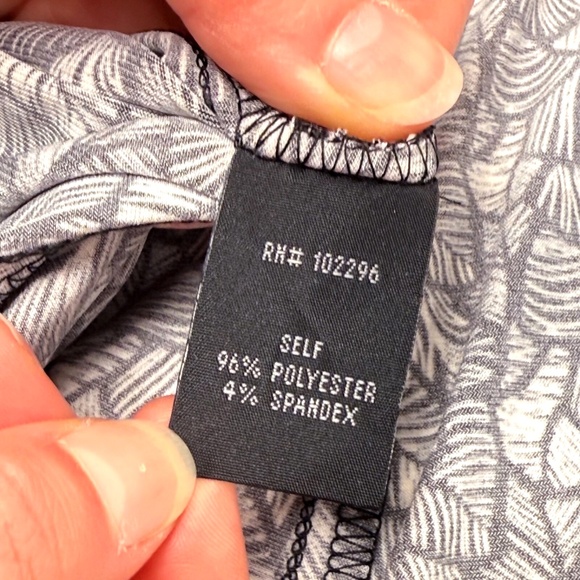 Connected Apparel Black & White Palm Leaf Midi Dress – Size 6 🌴🖤🤍 - Picture 12 of 12